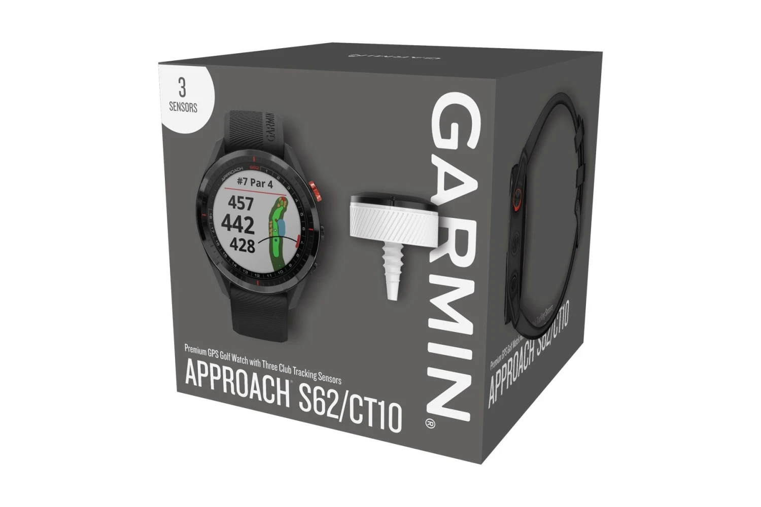 Garmin Approach Bundle S62 Schwarz + 3 Stück CT10 4 Garmin Approach Bundle S62 Schwarz + 3 Stück CT10 – Bild 2
