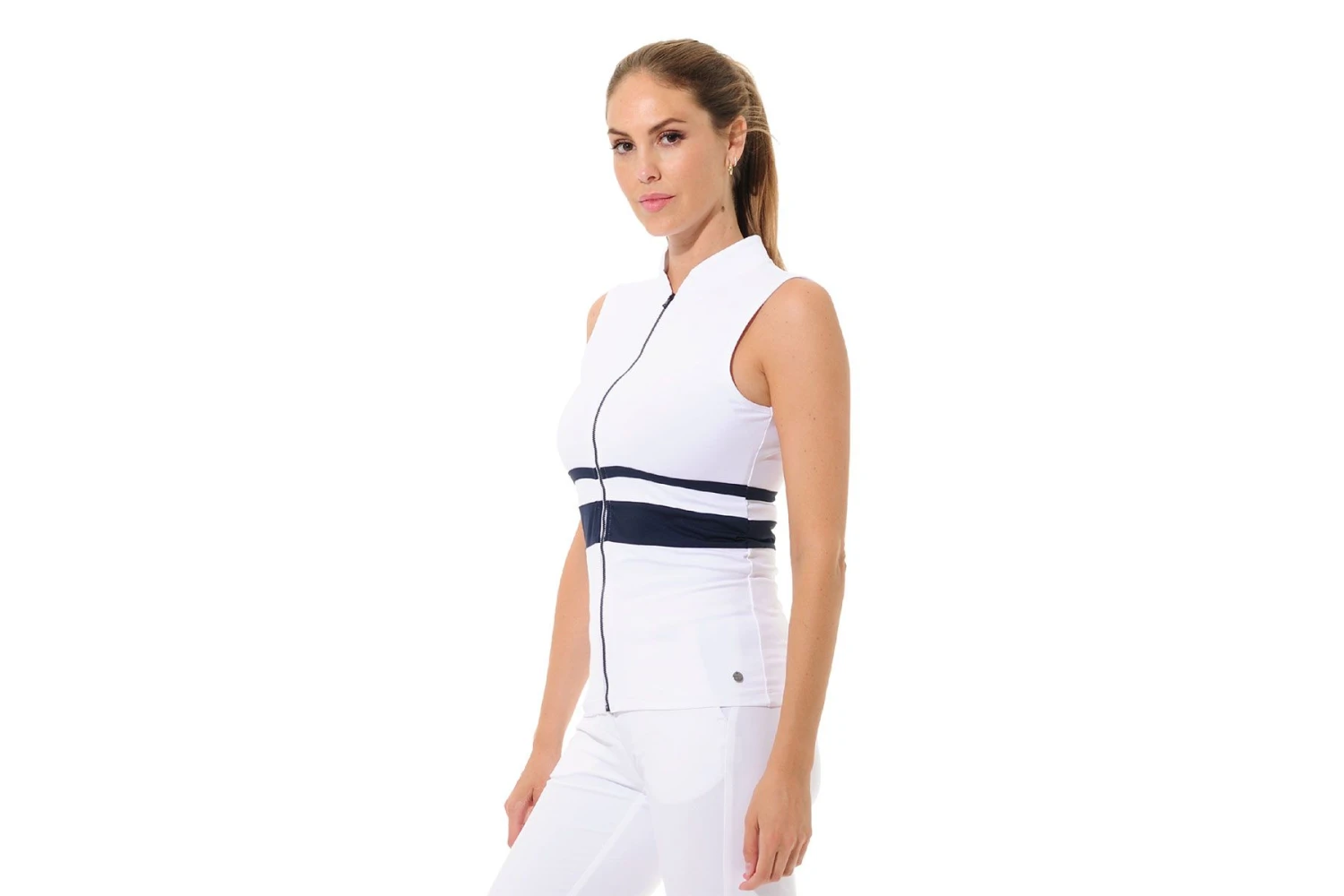 MDC Jersey Full Zip Poloshirt ärmellos 4 MDC Jersey Full Zip Poloshirt ärmellos – Bild 2