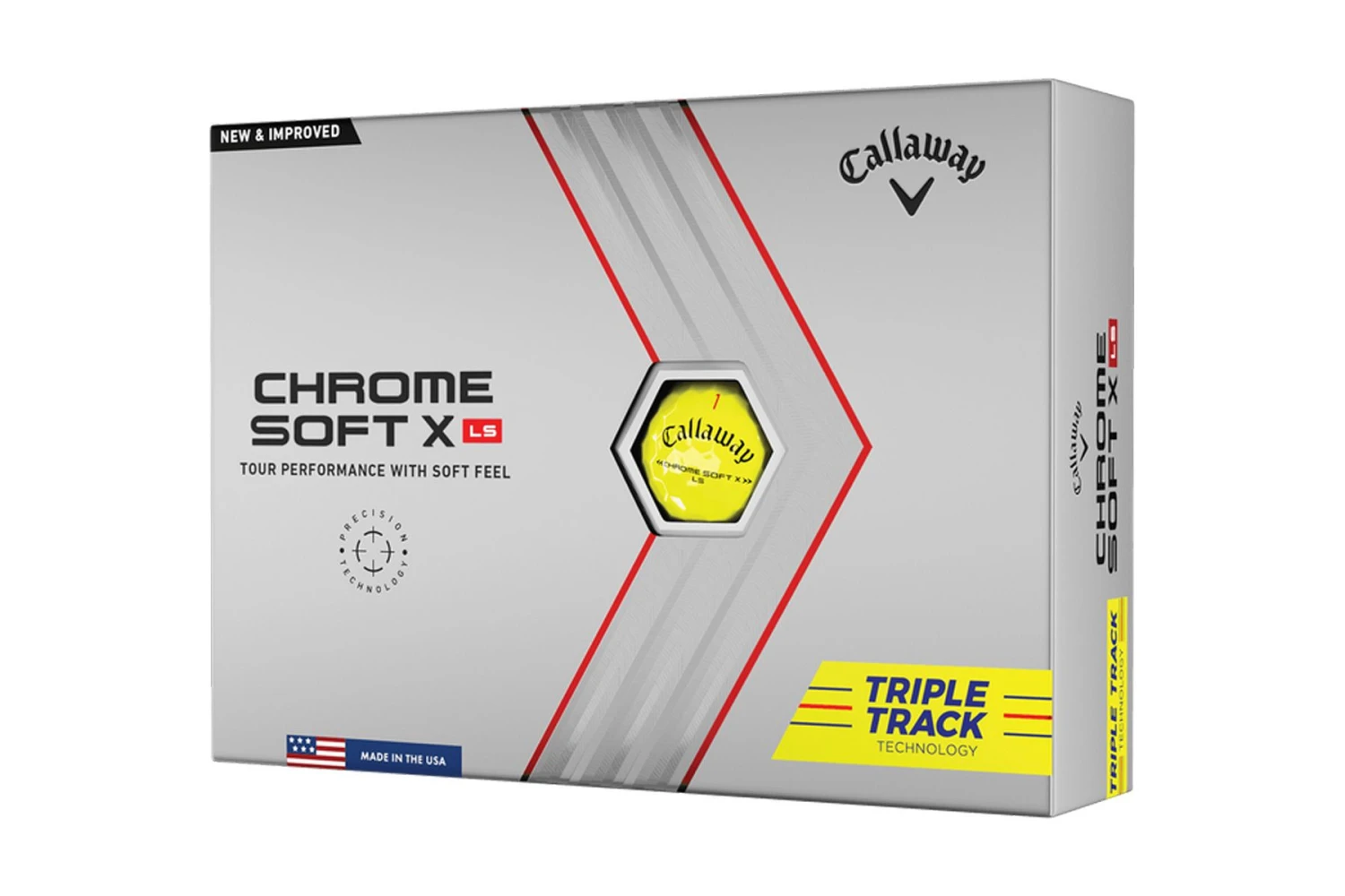 Callaway Chrome Soft X LS Triple Track Golfbälle 4 Callaway Chrome Soft X LS Triple Track Golfbälle – Bild 2