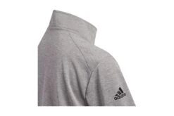 Adidas Junior Midlayer Boys Heather Quarterzip -Golf Verkäufe gq2416 4 apparel photography detail view 1 white 2