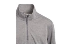 Adidas Junior Midlayer Boys Heather Quarterzip -Golf Verkäufe gq2416 5 apparel photography detail view 2 white 2
