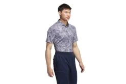 Adidas Aerial Jacquard Poloshirt -Golf Verkäufe hz0442 6 apparel on model walking view transparent