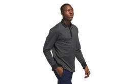 Adidas Essentials Heathered Poloshirt Langarm 13 Adidas Essentials Heathered Poloshirt Langarm -Golf Verkäufe il9638 6 apparel on model walking view transparent