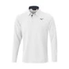Mizuno Breath Thermo Langarm Poloshirt 1 Mizuno Breath Thermo Langarm Poloshirt -Golf Verkäufe s52ga2503 01 white front 1