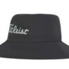 Titleist StaDry Bucket Regenhut -Golf Verkäufe stadry bucket hat black grey front left th21fsbhe 00g 1