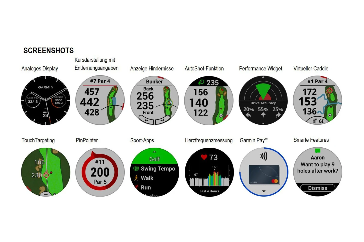 Garmin Approach Bundle S62 Schwarz + 3 Stück CT10 9 Garmin Approach Bundle S62 Schwarz + 3 Stück CT10 – Bild 7